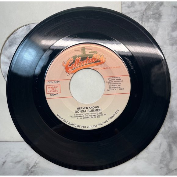 Donna Summer Hot Stuff / Heaven Knows 45 Disco Funk Collectables 4334 - Picture 6 of 6